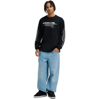 Mens Side Flame Long Sleeve T-Shirt